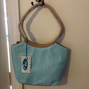 Marlo blue hand bag. Brand new with tags